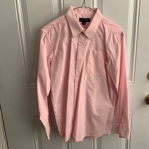Boys dress shirt pink size 16 make Bergamot